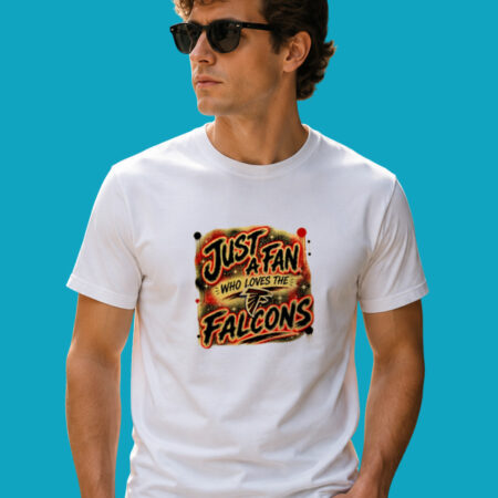 Atlanta Falcons NFL Just A Fan Logo Pride T-Shirt