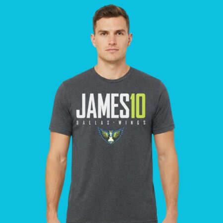 Aziaha James #10 Dallas Wings WNBA Jersey Shirt