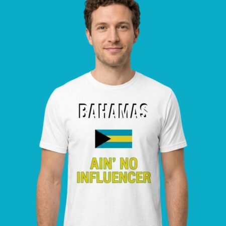 Bahamas Ain No Influencer Country Pride Flag Graphic Tee