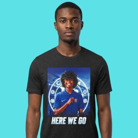 Benji Flowers To Chelsea Soccer Here We Go Fan Tee