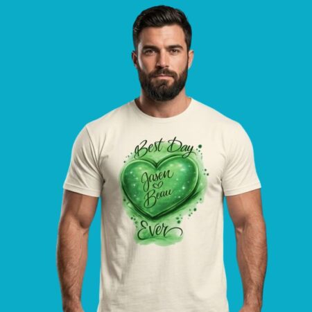 Best Day Ever Jasen & Beau Heart Graphic Tee