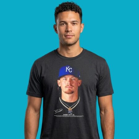 Bobby Witt Jr Kansas City Royals Portrait & Signature Tee