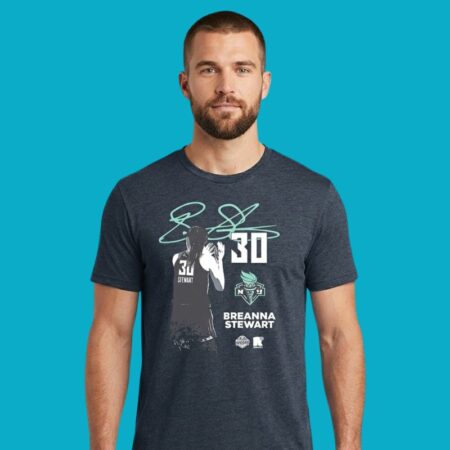 Breanna Stewart 30 New York Liberty Player Signature Shirt