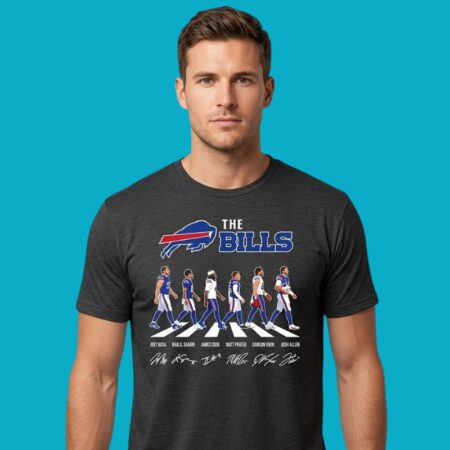 Buffalo Bills Josh Allen & Bosa Team Signatures Sports Tee
