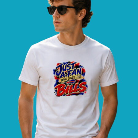 Buffalo Bills NFL Just A Fan Logo Pride T-Shirt