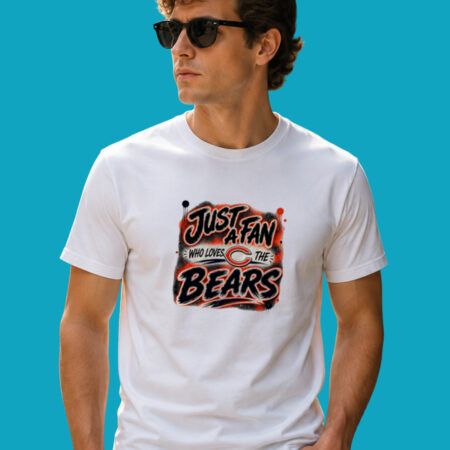 Chicago Bears NFL Just A Fan Logo Pride T-Shirt