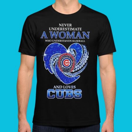 Chicago Cubs Baseball Diamond Heart Woman Pride Shirt