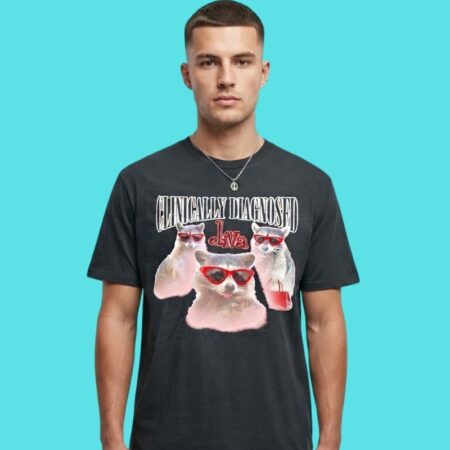 Clinically Diagnosed Diva Raccoon Graphic Tee