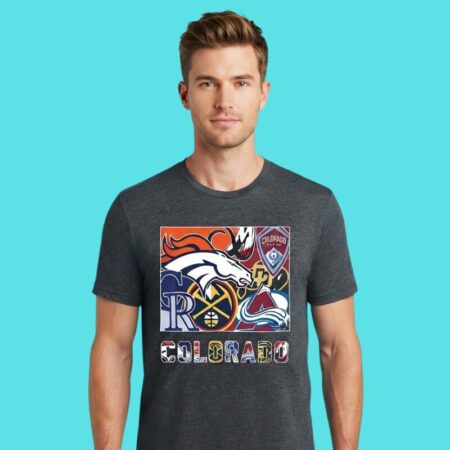 Colorado All-Sports Teams Map Graphic Tee