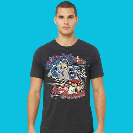 Corbin Carroll vs Shohei Ohtani Anime Battle Shirt
