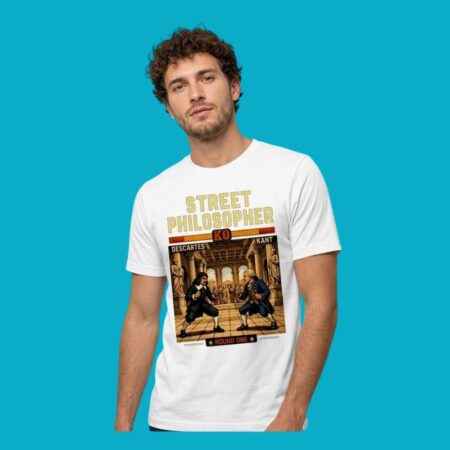 Descartes Vs Kant Round One Street Philosopher Graphic Tee