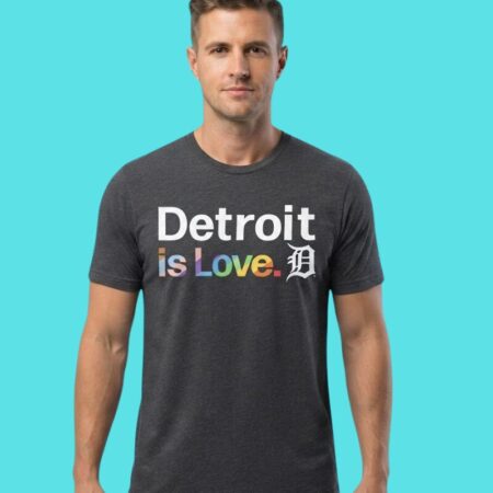 Detroit Tigers City Is Love Baseball Pride Tee