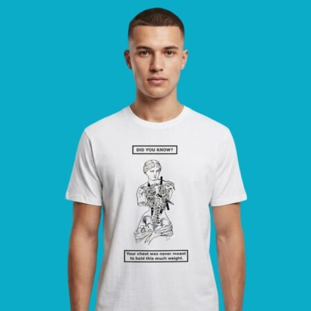 Did You Know Your Chest Heavy Weight Quote Tee