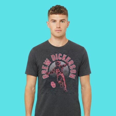 Drew Dickerson Oklahoma Sooners Baseball Player Tee