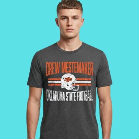 Drew Mestemaker Oklahoma State Football Helmet Hero Tee