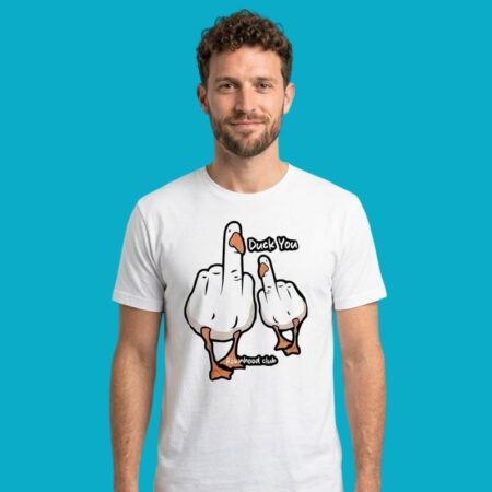 Duck You Robinhood Club Middle Finger Sarcastic Graphic Tee
