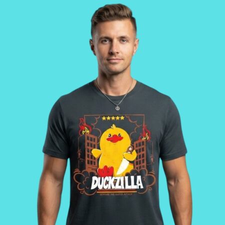 Duckzilla Quack Attack Monster Parody Tee