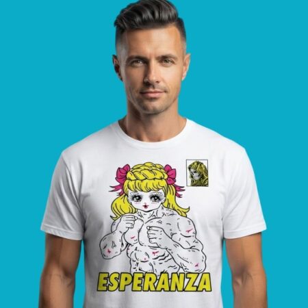 Esperanza Muscular Girl Grim Reaper Fantasy Graphic Tee