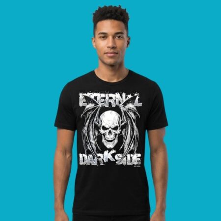 Eternal Darkside Est 2026 Skull Bat Wings Graphic Tee