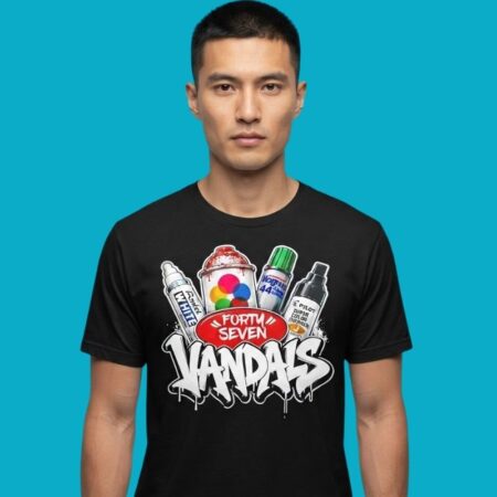 Forty Seven Vandals Graffiti Art Spray Paint Tee