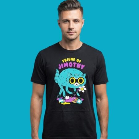 Friend Of Jimothy Raccoon Flower Floral Graphic Tee