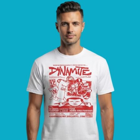 Gidwreckunit Dynamite London Hardcore Singapore Live Tee