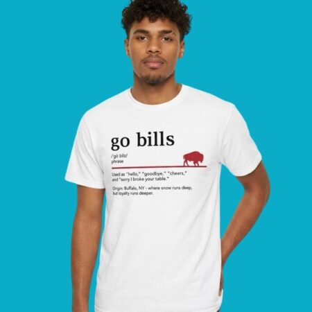 Go Bills Definition Buffalo Bills NY Snow Football Tee