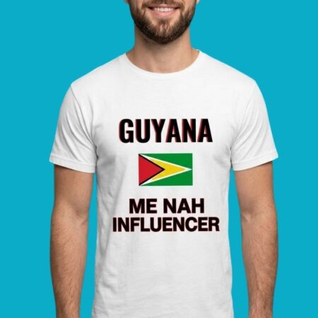 Guyana Me Nah Influencer Country Pride Flag Graphic Tee