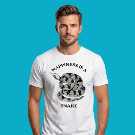 Happiness Is A Snake Reptile Nature Graphic Tee