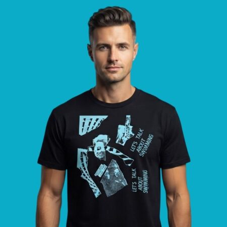 Honey Radar Let's Talk About Swimming Band Graphic Tee