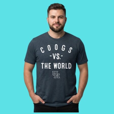 Houston Cougars Coogs Vs The World 2026 Season Fan Tee