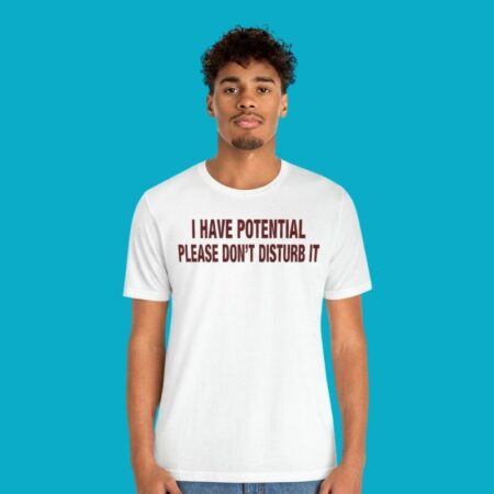 I Have Potential Please Don't Disturb It Sarcastic Tee