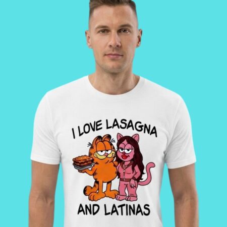 I Love Lasagna & Latinas Funny Cat Tee