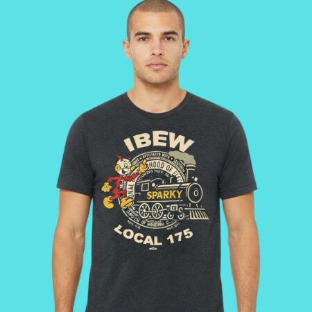 IBEW Local 175 Sparky Electrical Workers Pride Tee