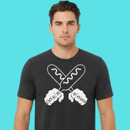 I'm Serious About Corndogs Food Humor Graphic Tee