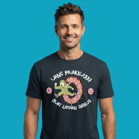 Indonesian Tax Money Circus Satire Graphic T-Shirt