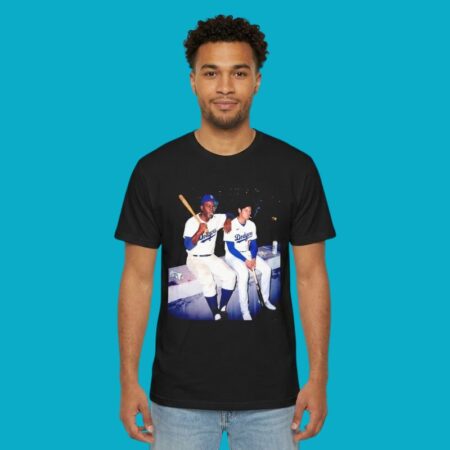 Jackie Robinson & Shohei Ohtani Dodgers Beer & Smoking Tee