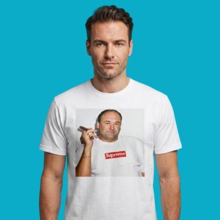 James Gandolfini Sopranos In Supreme Streetwear Tee