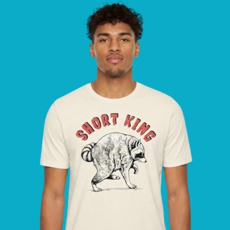 Jimothy Raccoon Short King Funny Novelty Tee