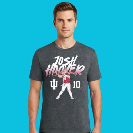 Josh Hoover #10 Indiana Football Pose Star Tee