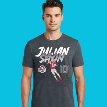 Julian Sayin #10 Ohio State Football Pose Star Tee