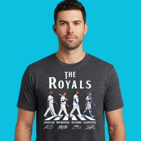 Kansas City Royals Championship Lineup Signatures Tee