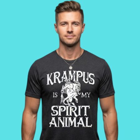 Krampus Is My Spirit Animal Christmas Tee