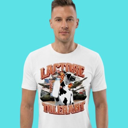 Lactose Tolerant Cow Military Parody Tee