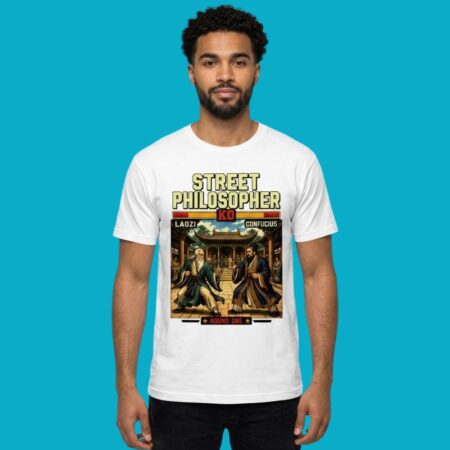 Laozi Vs Confucius Round One Street Philosopher Graphic Tee