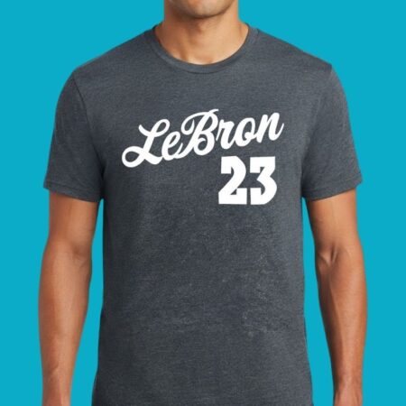 LeBron James 23 Philadelphia 76ers Basketball Script Tee