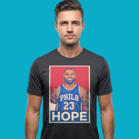 LeBron James Philadelphia 76ers Basketball Hope Graphic Tee