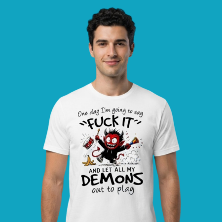 Letting My Demons Out Dark Humor Graphic T-Shirt