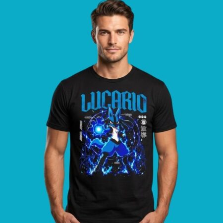 Lucario Fighting Awakened Combat Pokémon Graphic Tee