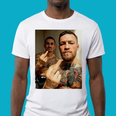 Max Holloway & Conor McGregor 2026 Middle Finger Graphic Tee